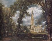 John Constable, Salisbury Cathedral from the Bishop's Grounds